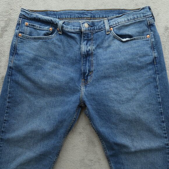 Levi's 505 Jeans Mens Size 38x30 Blue Regular Straight Stretch Denim Pants - Picture 12 of 16